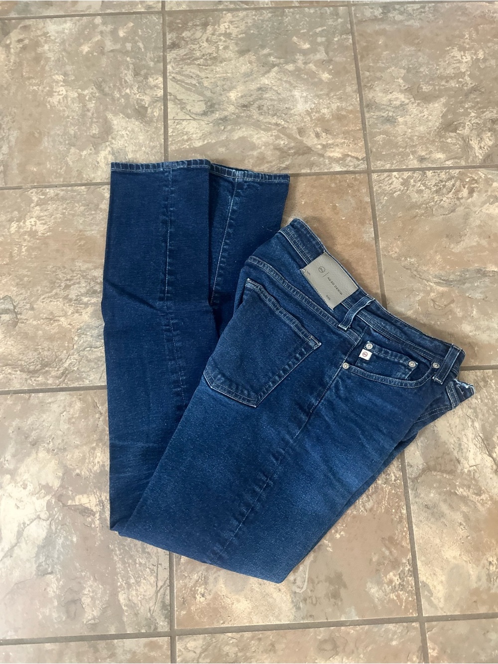 Ag Adriano Goldschmied Navy Denim Jeans